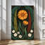 Art mural sur toile Dill Daisies and Roses