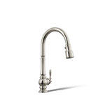 Artifacts® Touchless and Voice-Activated Pull Down Kitchen Sink Faucet with Three-Function Sprayhead