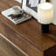 Modern simple black walnut TV cabinet-107124962