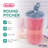 Sterilite 2 Quart Plastic Hinged Pitcher with Comfort Grip Handle, Blue, 6-Pack