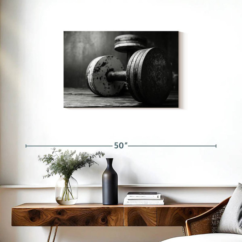 Sireci Old School Dumbbells, 20" H x 30" W