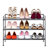 3-Tier (12 Pair) Stackable Resin Shoe Storage Rack-99305009
