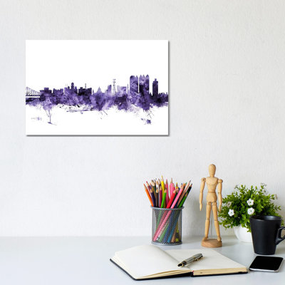 Calcutta (Kolkata), India Skyline by Michael Tompsett - Wrapped Canvas Gallery-Wrapped Canvas Giclée