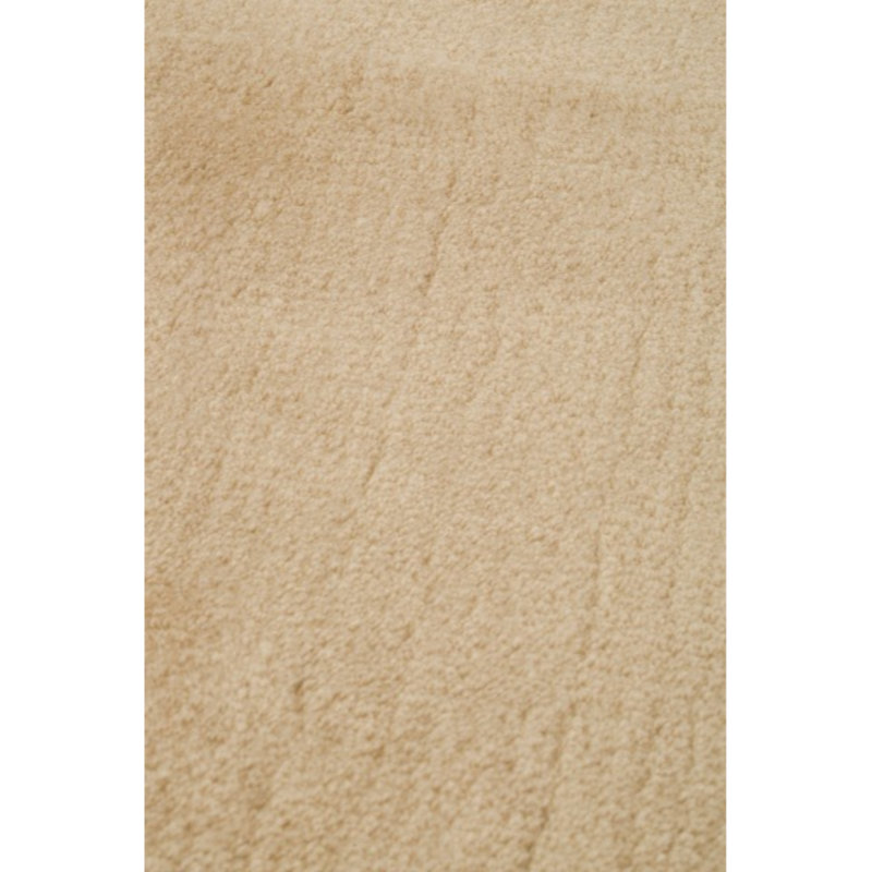 Tapis de bain luxueux en acrylique, blanc os, 35,4 po de diamètre | 100% acrylique, hauteur des poils de 0,4 po, antibactérien, antidérapant | Lavable à la machine, doux et durable pour le confort de la salle de bain, élégant et fonctionnel