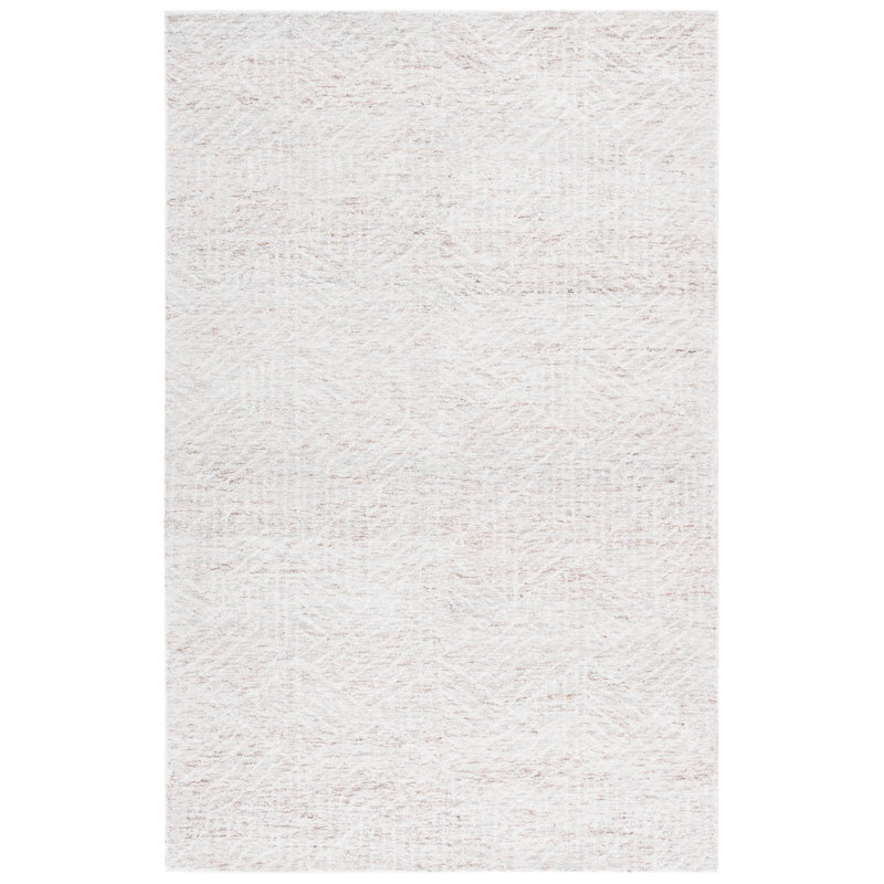 Pine 118 Hand Tufted Wool Pile Geometric Rug, Rectangle 8' x 10'