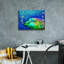 «Highland Dunes», art mural sur toile «Parrot Fish» par Carol Cavalaris-468024893