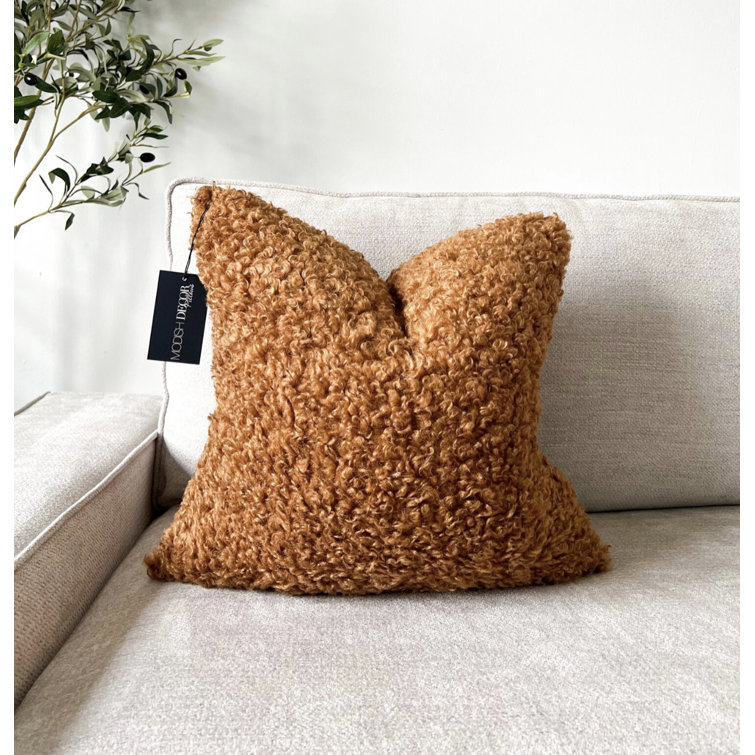 Faux Fur Throw Square Pillow Cover