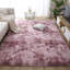 Tapis rose à poils longs Darric-639414960