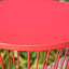 Table d'appoint en fer rouge 16 po, de style contemporain et de forme chic moderne-124548139-124548140