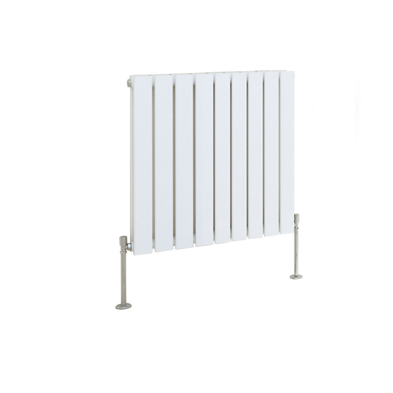 Shonda Horizontal Double Flat Panel Radiator, Gloss White, 60cm H x 61.2cm W