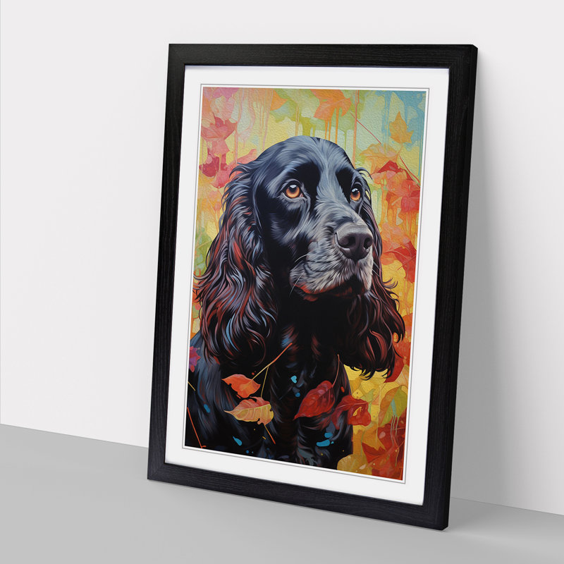 Single Picture Frame Print on Wood, Black Framed, 46cm H x 34cm W