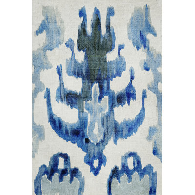 Sapphire Ikat IV by Chariklia Zarris - Wrapped Canvas Art Prints