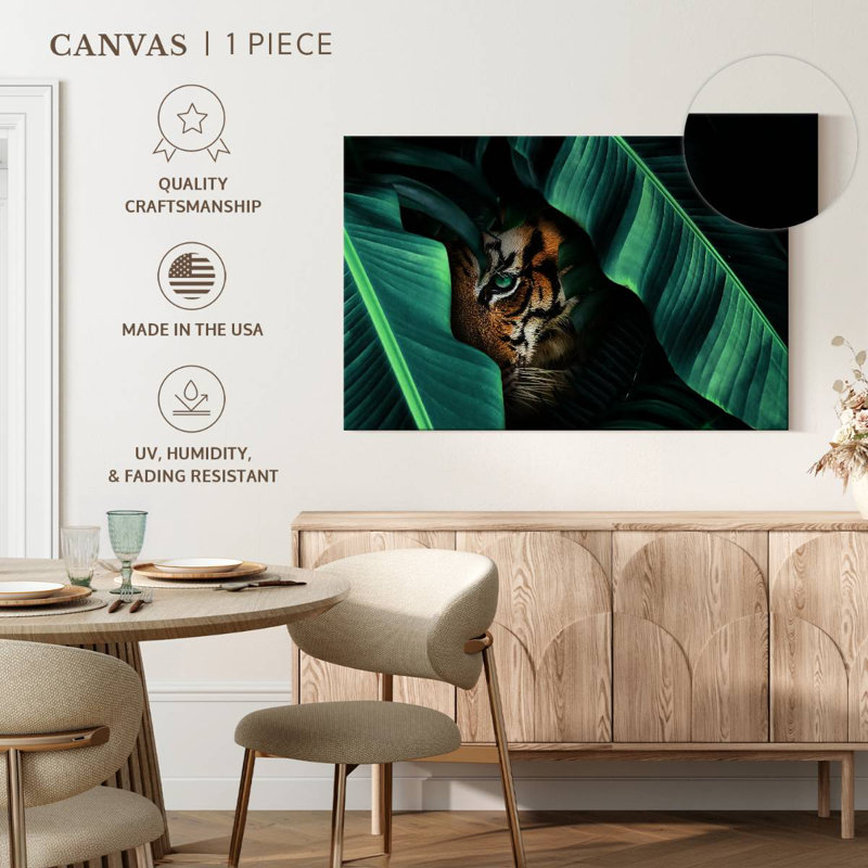 Hiding Tiger, 20" H x 30" W