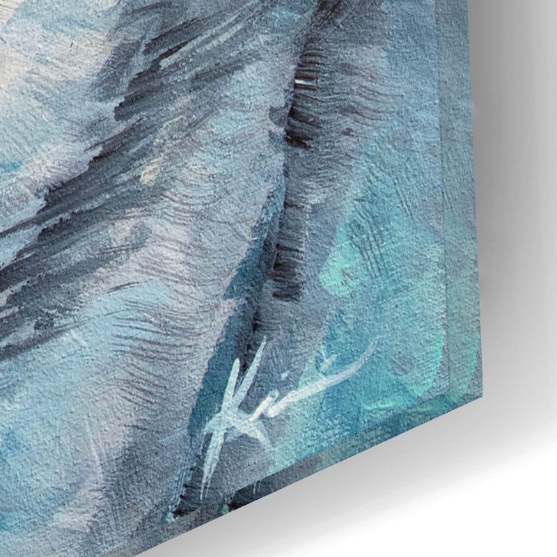 Art mural en verre Red Barrel Studio «Dogs Alaskan Malamute» par Lindsay Kivi, H 16 po x l 12 po x P 0,13 cm