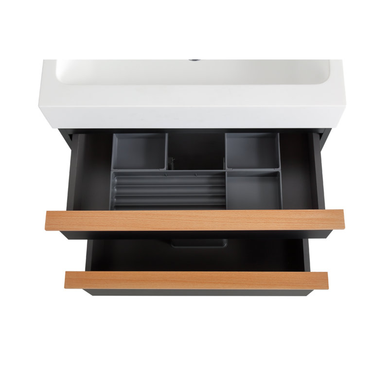 Meuble-lavabo flottant moderne et panneau de particules en MDF sophistiqué