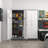 72.8" H Metal Storage Cabinet For Brooms,broom Closet Storage Cabinet,utility Cabinet For Brooms And Mops,laundry Room Closet Storage Cabinets