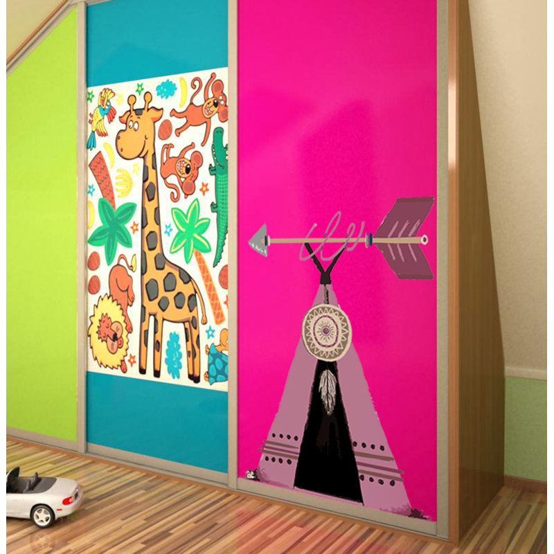 Adhésif décoratif Boho wigwam, H 33 po x l 36 po