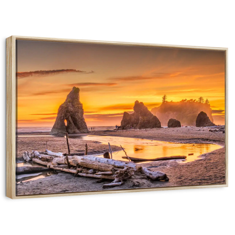 Parc national olympique I, Cadre flottant en bois naturel, 31 po x 21 po