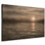 Très grande reproduction d'art sur toile - lever de soleil doré sur eau calme, horizon, décoration pour le salon ou la chambre à coucher - «Assemblage requis du cadre (cadre non fini)»-1857690157