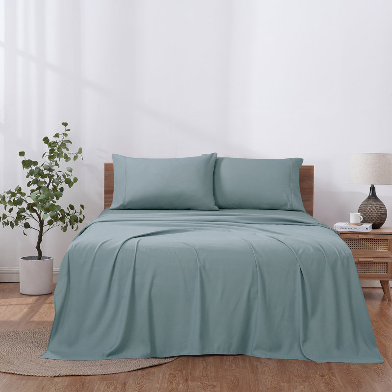 Modern Threads  Silky Soft Microfiber Wrinkle Free Sheets Luxurious Microfiber Bed Sheets, Blue
