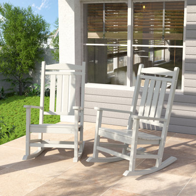 2-Person Stylish Rocking Chair Set–  Perfect for Any Patio by Lark Manor