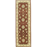 9x12 Red Hand-Knotted Wool Floral Cascade Classic Traditional Modern Contemporary Carpet Rug