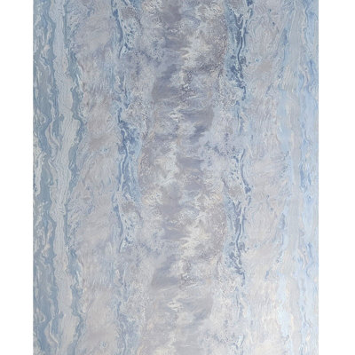 Papier peint 3D bleu et violet avec faux Amatis
