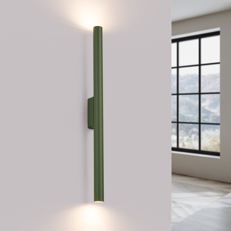 Wall lamp PASTELO 2 white, Olive Green