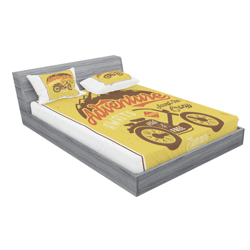 Microfiber Sheet Set, Queen Sheet Set with Fitted Sheet
