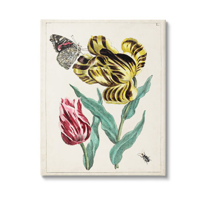 Art mural rétro sur toile Nature & Bugs par World Art Group