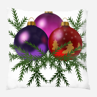 Canvas Outdoor Reversible Throw Pillow