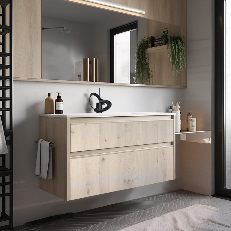 Embrace Single Hole Bathroom Faucet with Drain Assembly, Matte Black