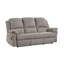 Ensemble 2 pièces: canapé inclinable et causeuse console, chenille gris-beige-2072803507