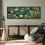 Grande impression sur toile encadrée, reproduction florale abstraite pour décoration intérieure moderne-118733526-118733524