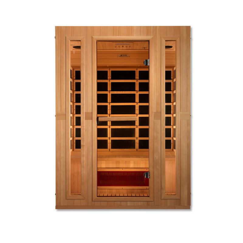 Dynamic Infrared Maxxus 3 - Person Bluetooth Compatible FAR Infrared Sauna in Hemlock