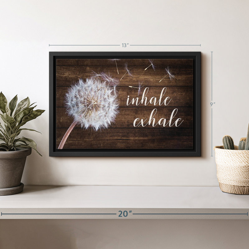 «Inhale Exhale Zen VII Wall Art», H 9 po x l 13 po