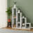 Geometric Step 4-Tier Open Bookcase