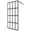 Écran de douche en verre trempé transparent vidaXL 35,4 po x 76,8 po transparent-132840147-132840145