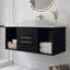 Meuble-lavabo mural 40 po avec lavabo ovale en céramique-118044195