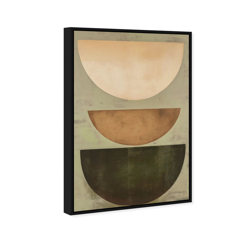 Sun-Kissed Minimalism III Canvas Abstract Print by Oliver Gal, Black Frame, 10 x 15, 46"H x 31"W, Black Frame