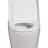 One-Piece Toilet, 1.1/1.60 GPF Water-Efficient Dual-Flush Elongated Comfort Height Floor Mounted, Standard-Size Toilet with Soft Closing Seat Included, Glossy White-122583345