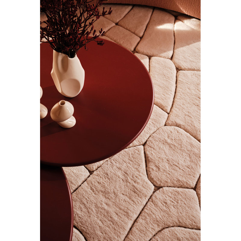 Crackle Natural Area Rug, Rectangle 4' x 6'