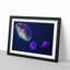 Neon Jellyfish in Abstract - Framed Print-55727965-55727966