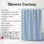 Blue Shapes - Rideau de douche Premium-1299950006