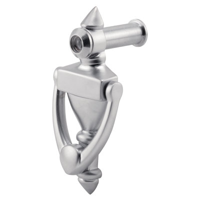 Door Knocker and Viewer, 1/2 in. Bore, 160-Degree View Angle (Single Pack)
