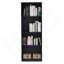 Bibliothèque avec présentoir moderne à 4 tablettes pour livres et décoration - Noir - Bureau-65309806