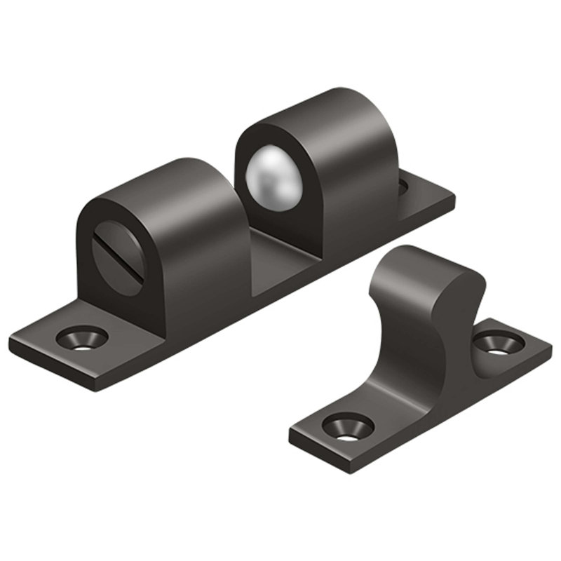 Deltana BTC30CR003 Ball Tension Catch 3" x 3/4" in PVD Polished Brass, Oil Rubbed Bronze