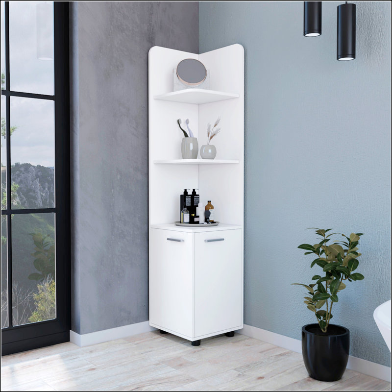 2-Door 4-Shelf Tall Storage Cabinet