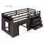 Lit mezzanine simple avec armoire et tablette-133411521
