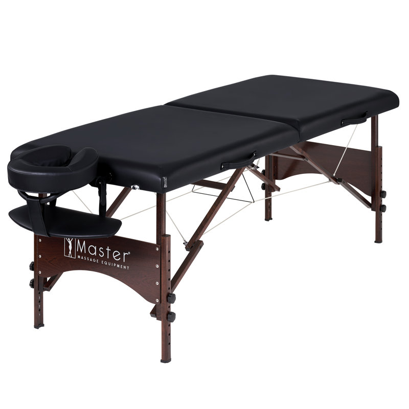 Table de massage portative Winston Porter 28 po Argo, Noir